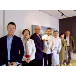 中華文化藝術 高崇雲總院長與沈鴻尉(Mark)特助會晤翡翠博物館胡焱榮大師